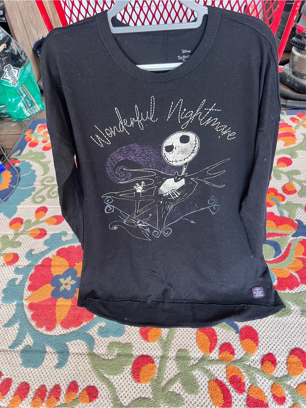 Disney Black Jack Skellington "Wonderful Nightmare" Long Sleeve Tunic